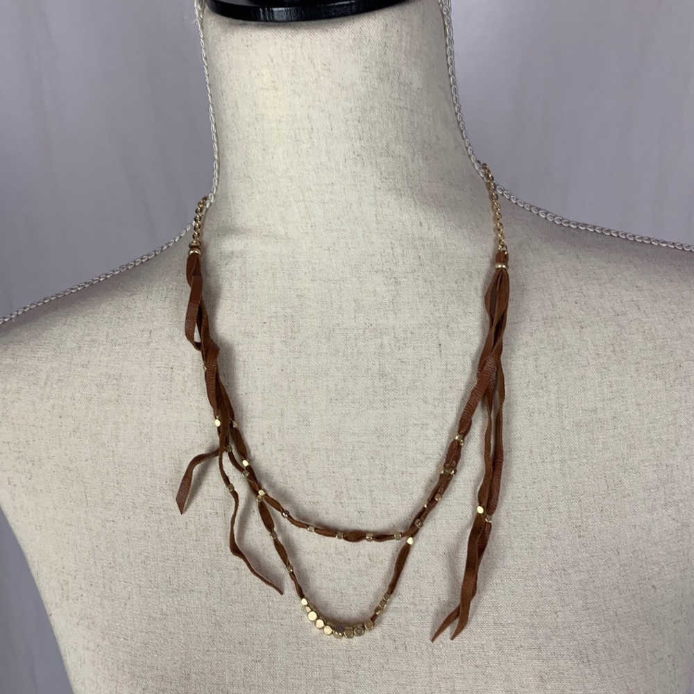 Pleather necklace